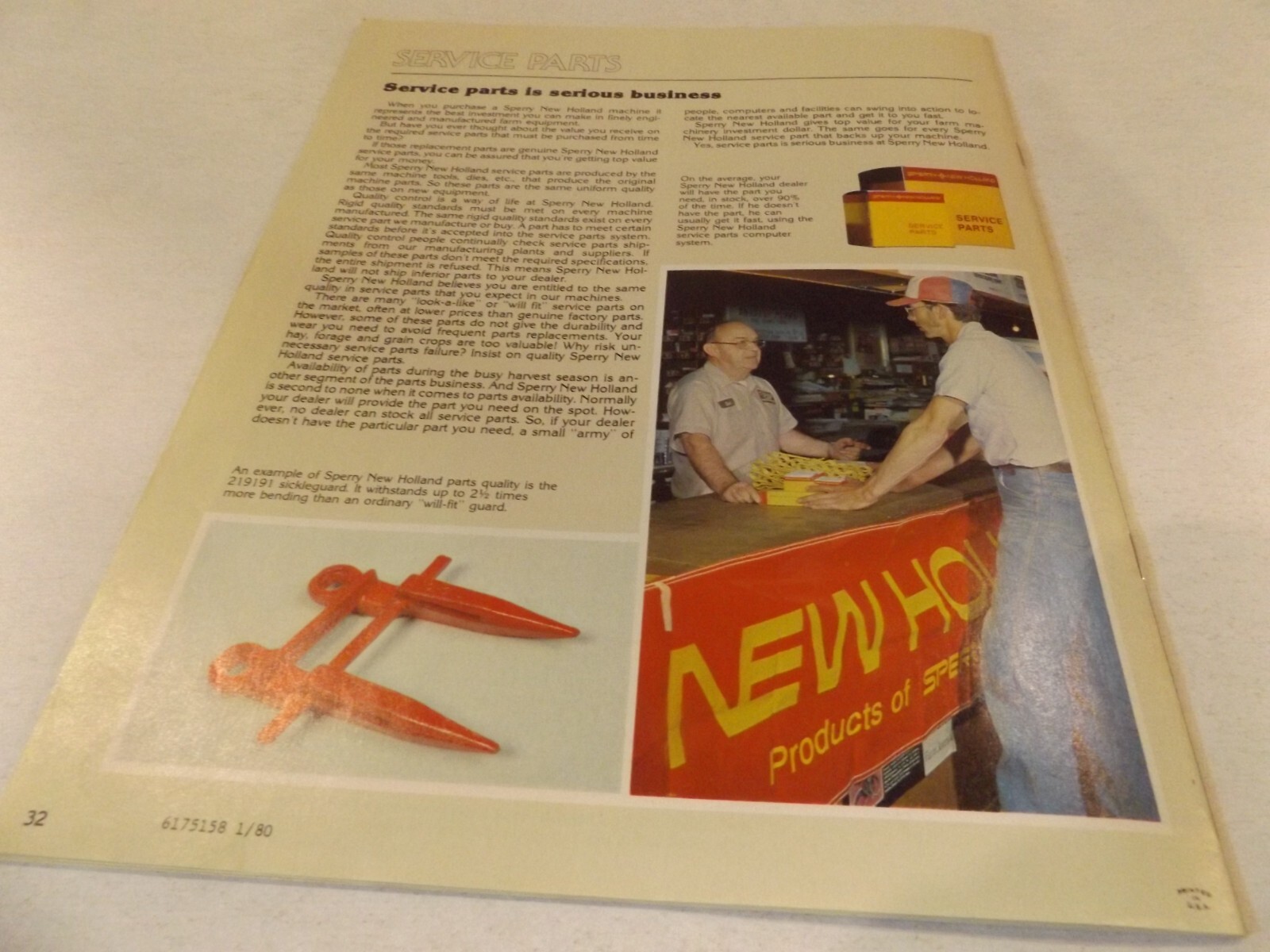 1980 SPERRY NEW HOLLAND EQUIPMENT BUYER&rsquo;S GUIDE , LIT # 6175158