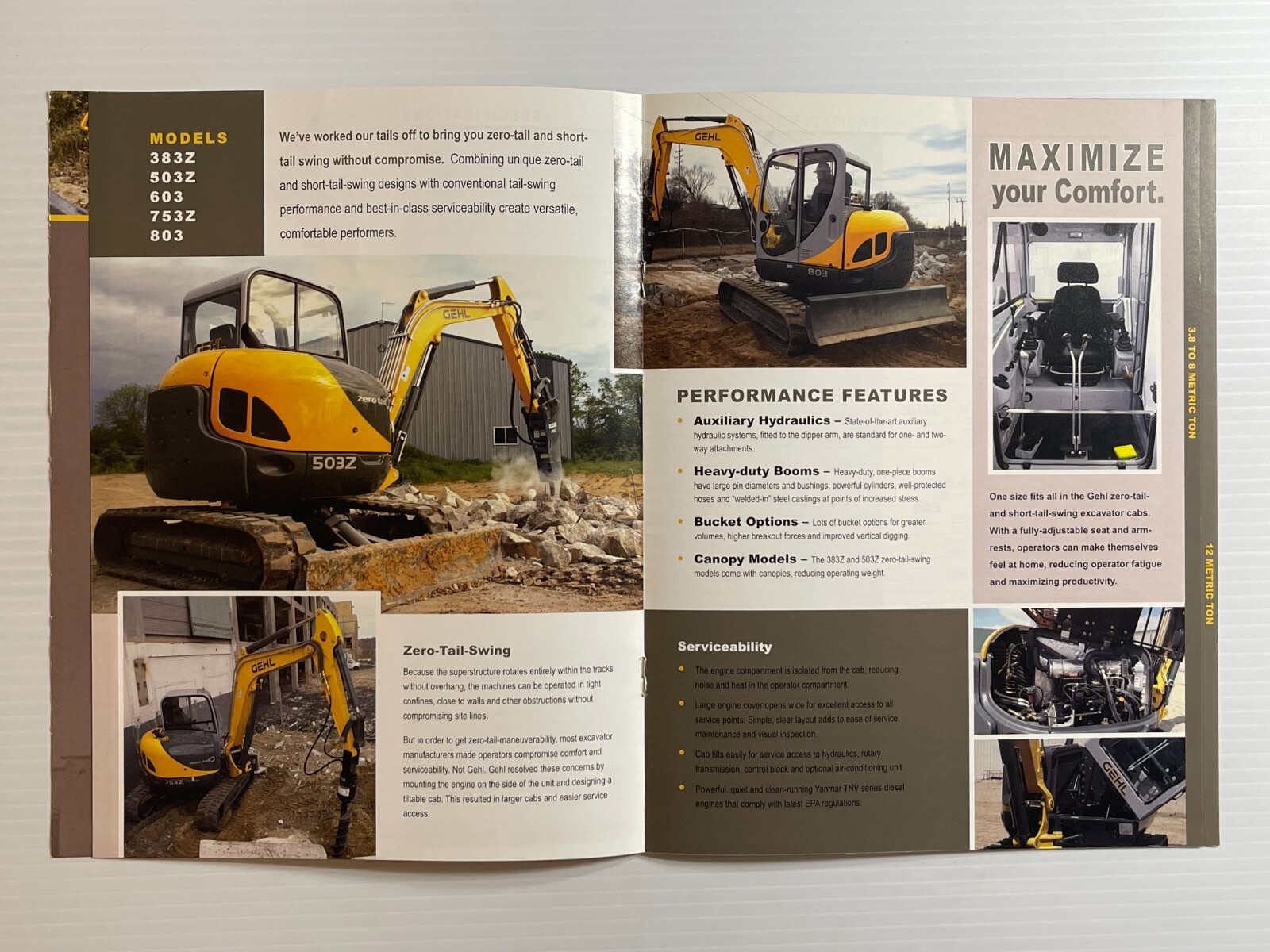 GEHL – Full Line of Compact Excavators Sales Brochure (Original Brochure) *2007*