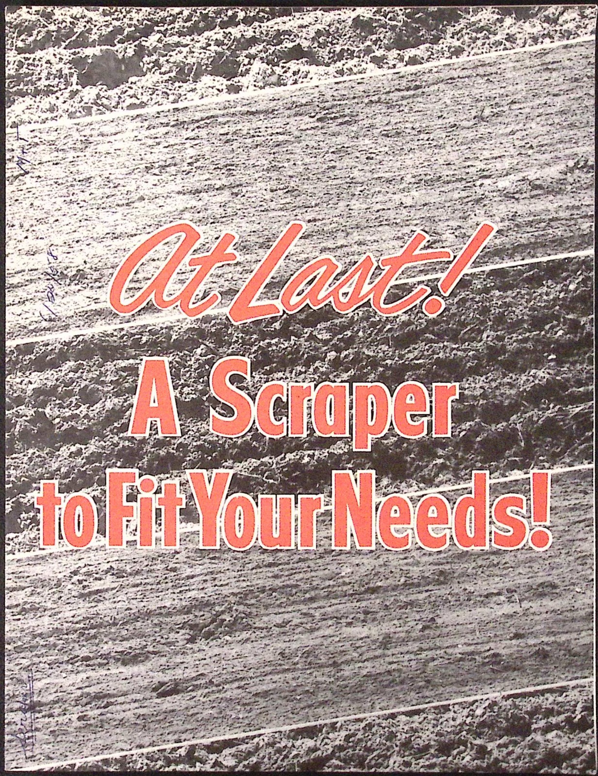 1957 Sherman Gannon Earthcavator Landscaper Scraper Brochure Sherman Products