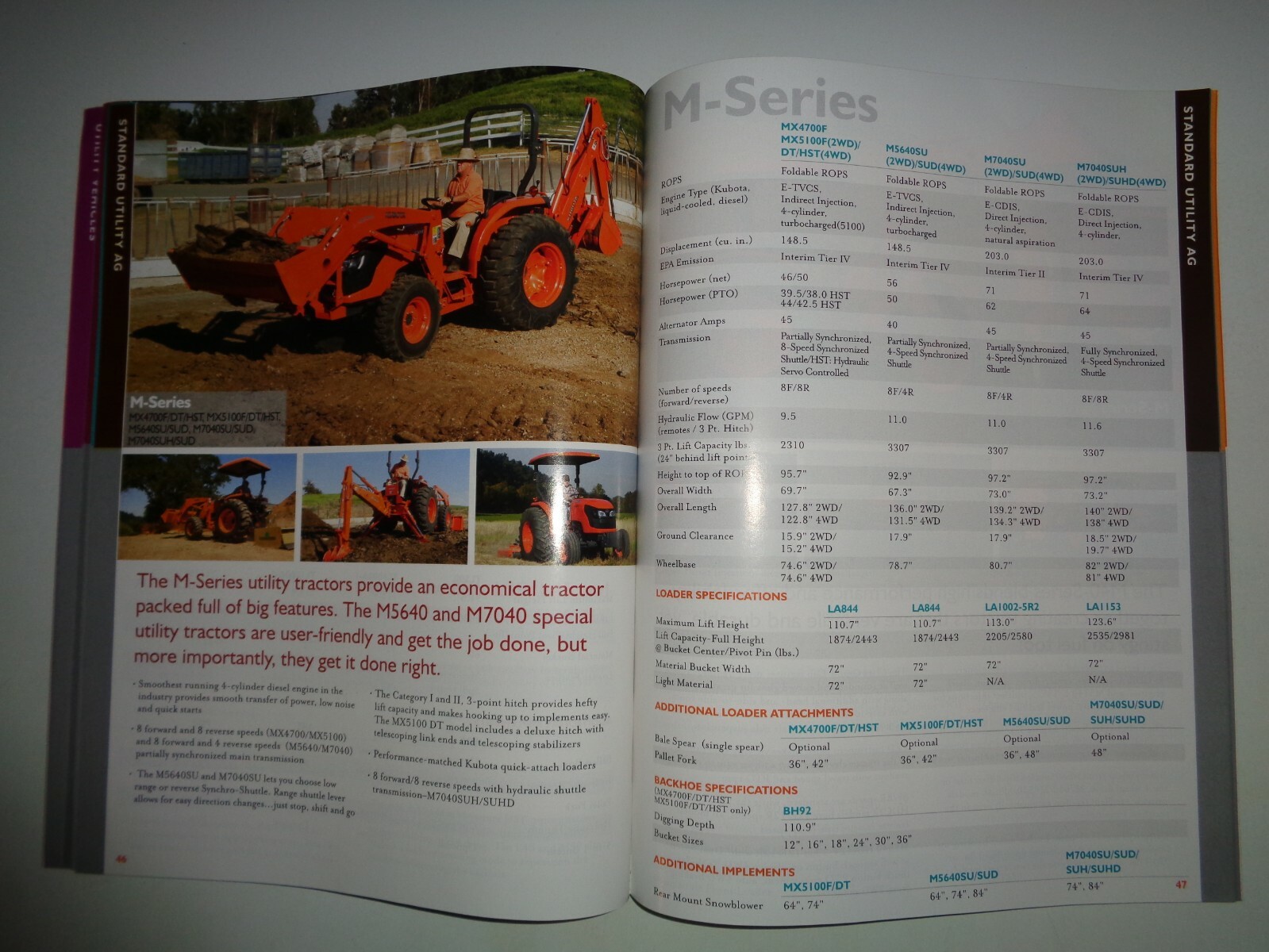 Kubota 2011 Full Line Sales Brochure Manual Tractor Excavator UTV Lawn Tractor