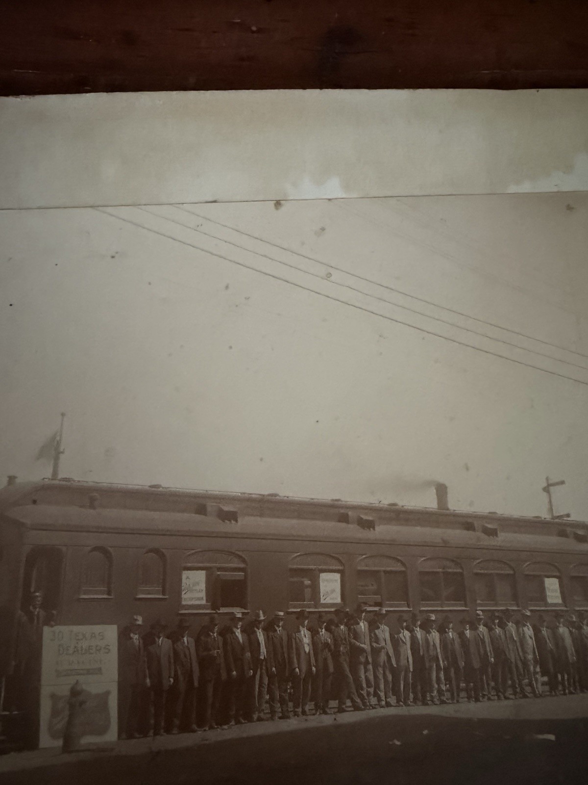 Antique Sattley Excursion Train Photo Texas Farm Machinery Dealers Racine WI