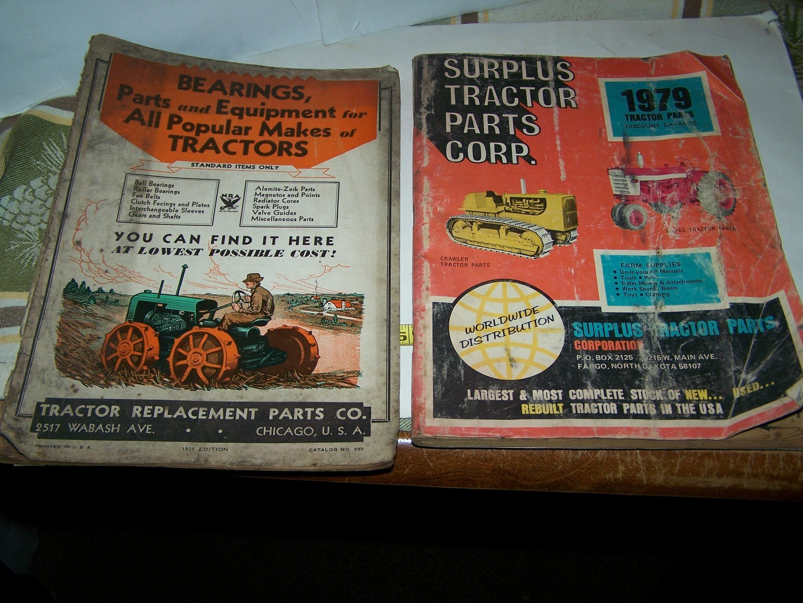 1935 Tractor Replacement Parts 1979 Surplus Catalogs Rumely Huber IHC Hart Parr