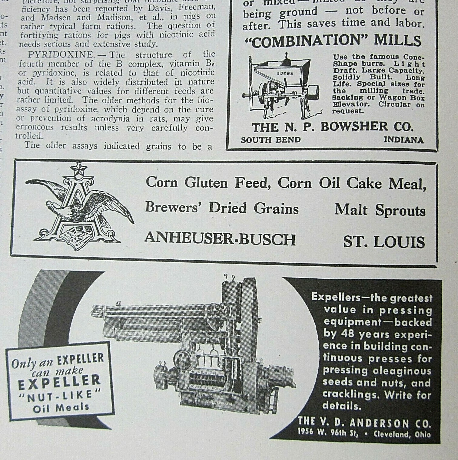 Grain & Feed Farm Journals Magazine 1941 Farm Agriculture Nice Advertising