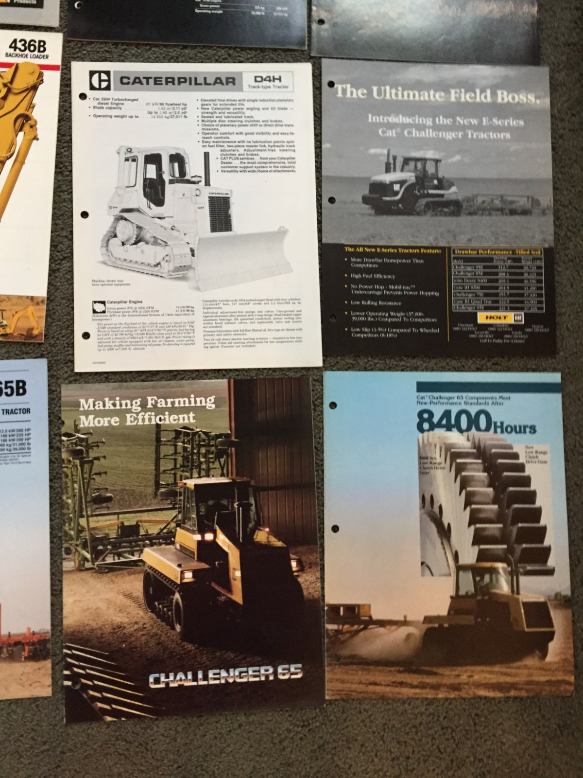 MASSIVE Lot of 43 Caterpillar CAT Industrial equipment brochures Literature