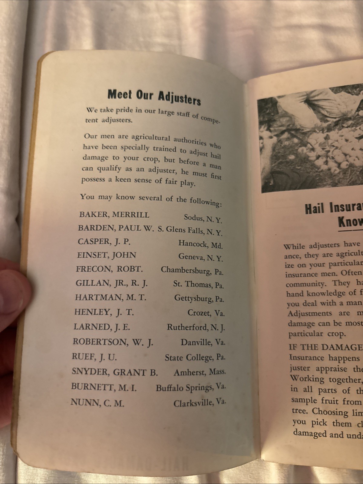 Vintage 1950 Master Farmer Ledger Unused Rain And Hall Insurance Bureau