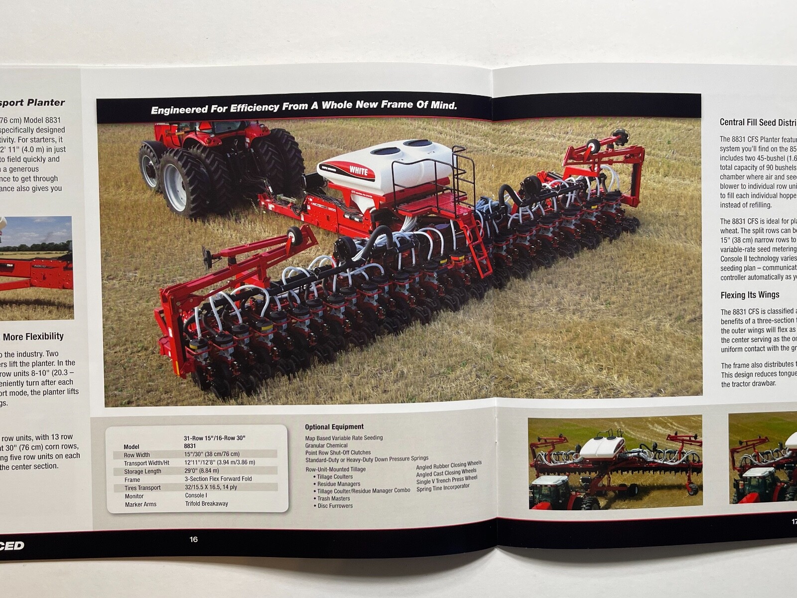 White – 8000 Series Planters Sales Brochure *2011* (Showroom Sales Booklet)