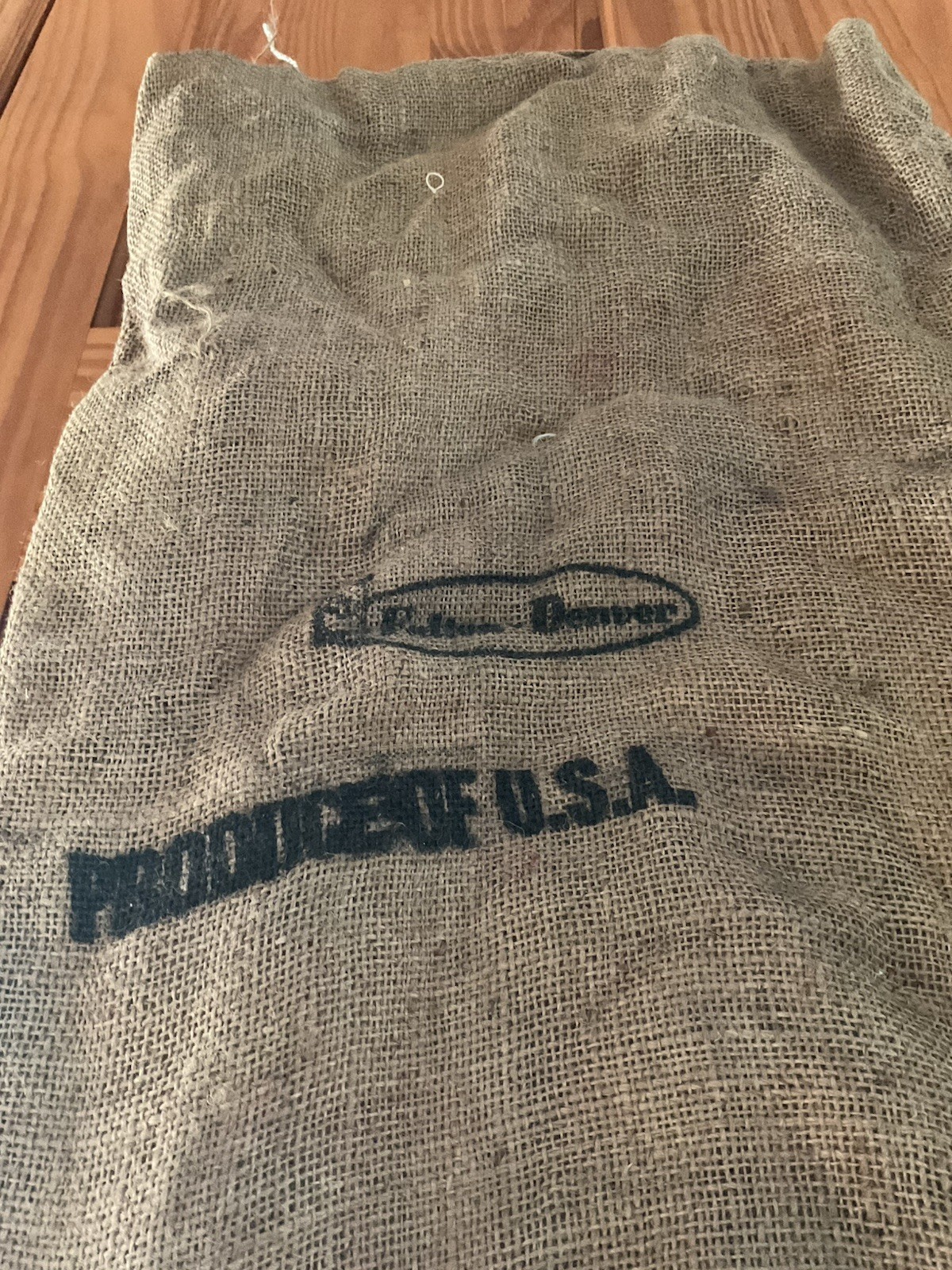 vintage Le Je Burlap Potato Sack 50 Lb Size Canon Potato Co