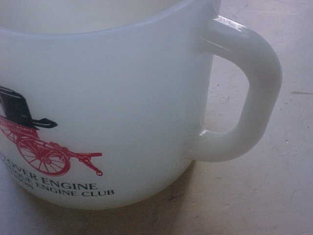 Stephenson Co Antique Engine Club STOVER ENGINE Coffee Cup Freeport IL 1979 hit