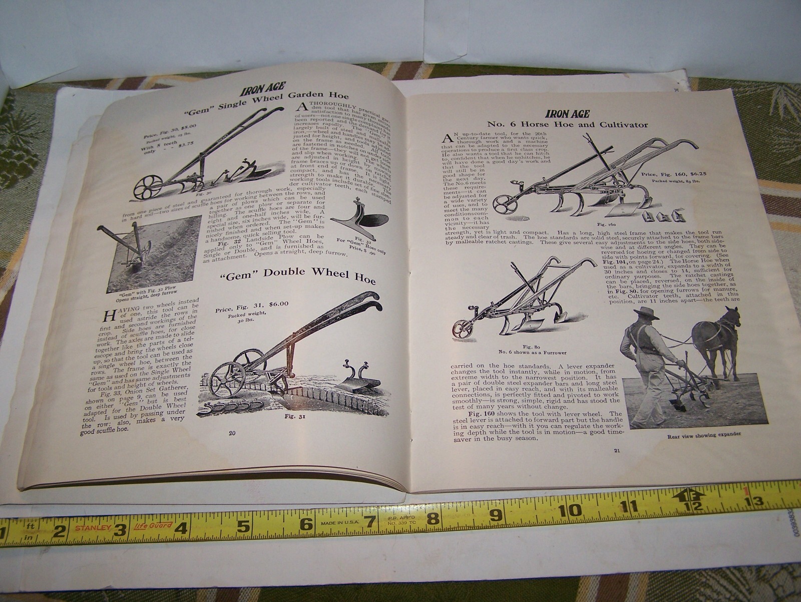 IRON AGE 1910 Full Line Sales Catalog Cultivator Plow Planter Farm Garden NICE!