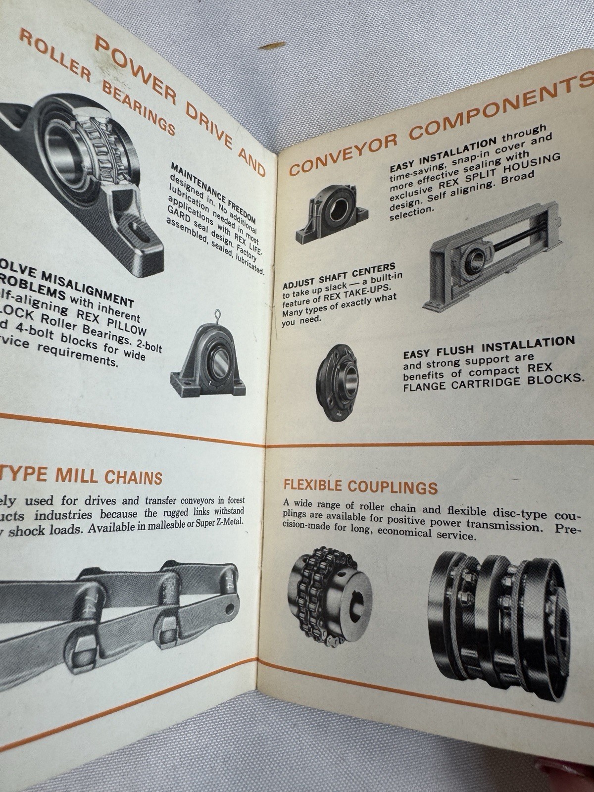 Vintage 1968 1969 Rex Power Drive Memo Book Buckeye Bearing Ohio Industrial Ephe