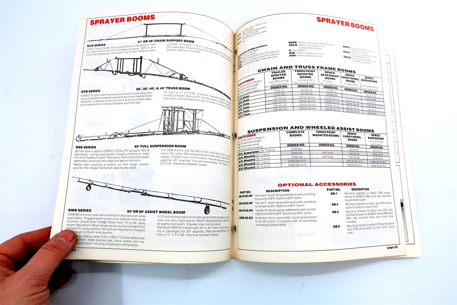 Vintage 1980&rsquo;s Demco Sprayer Equipment Dealer Brochure Catalog No 38