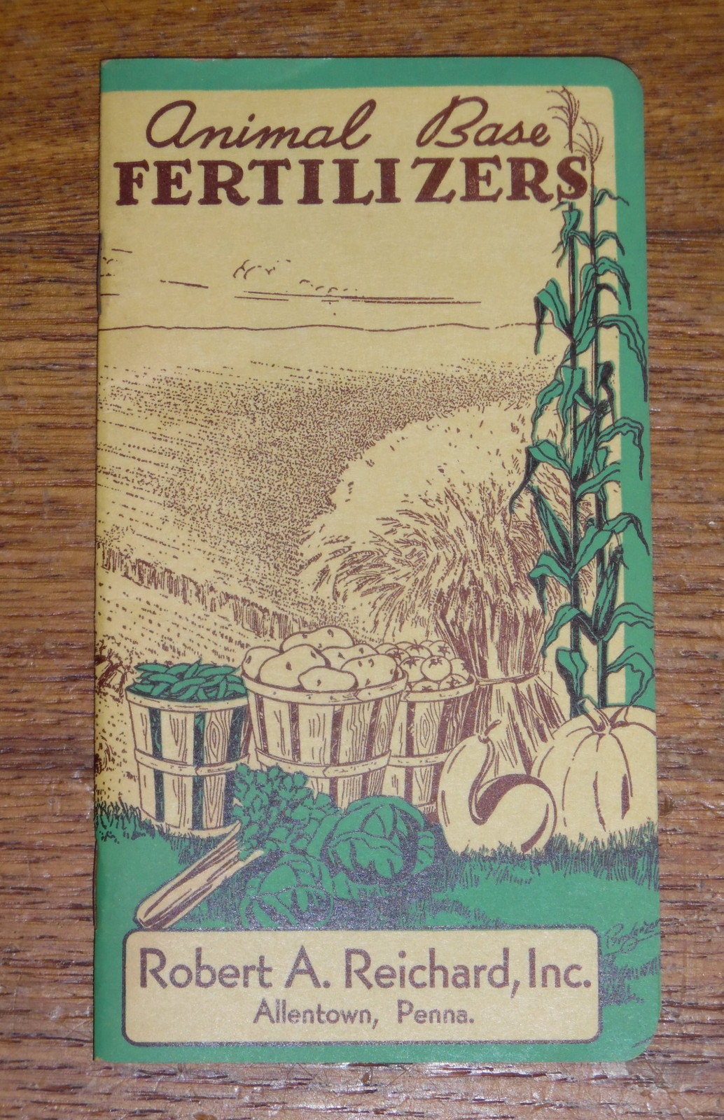 Vintage Memo Booklet – Animal Base Fertilizers – Robert A Reichard Allentown PA