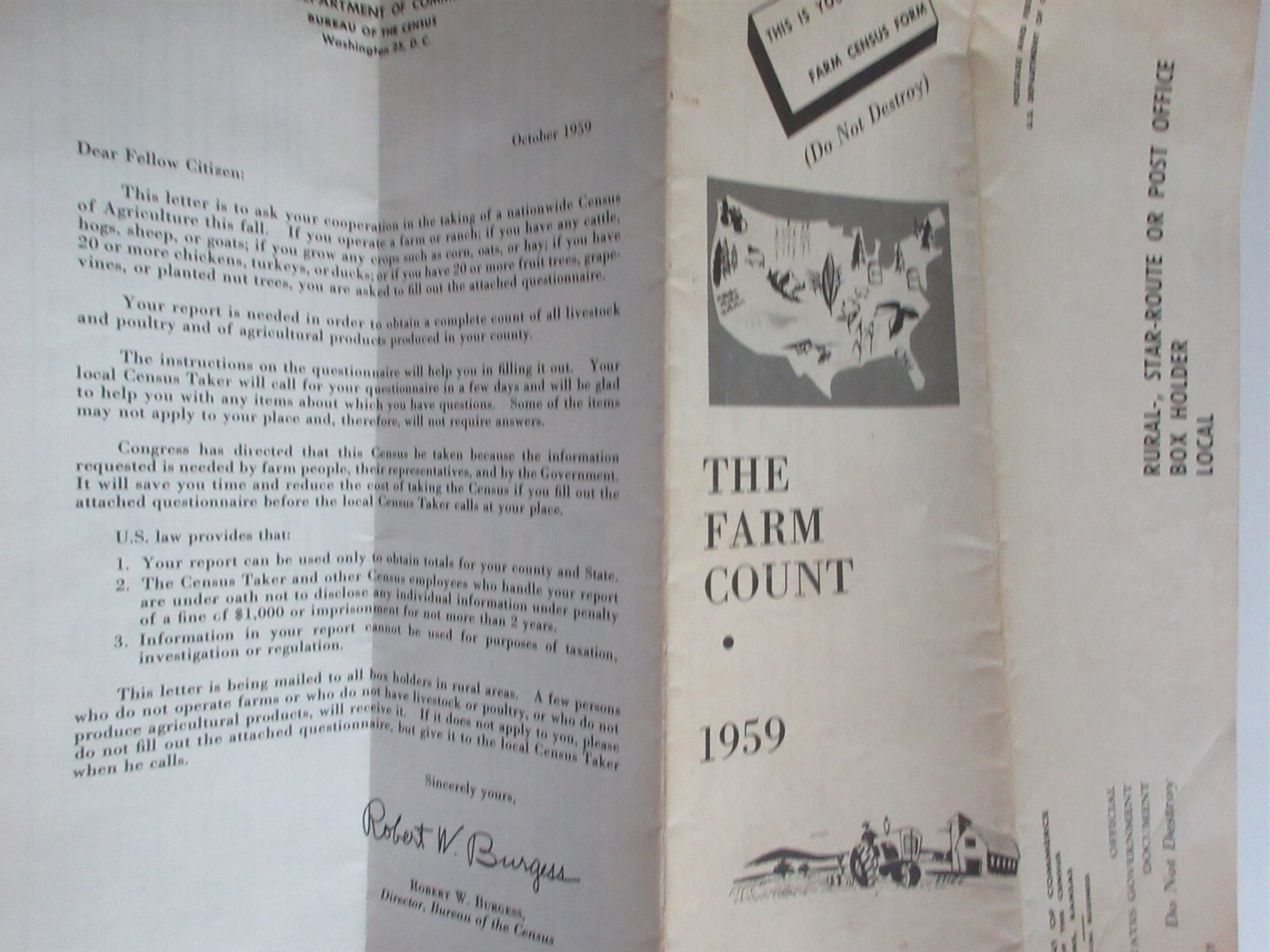 1959 The Farm Count – US Census of Agriculture – New Jersey