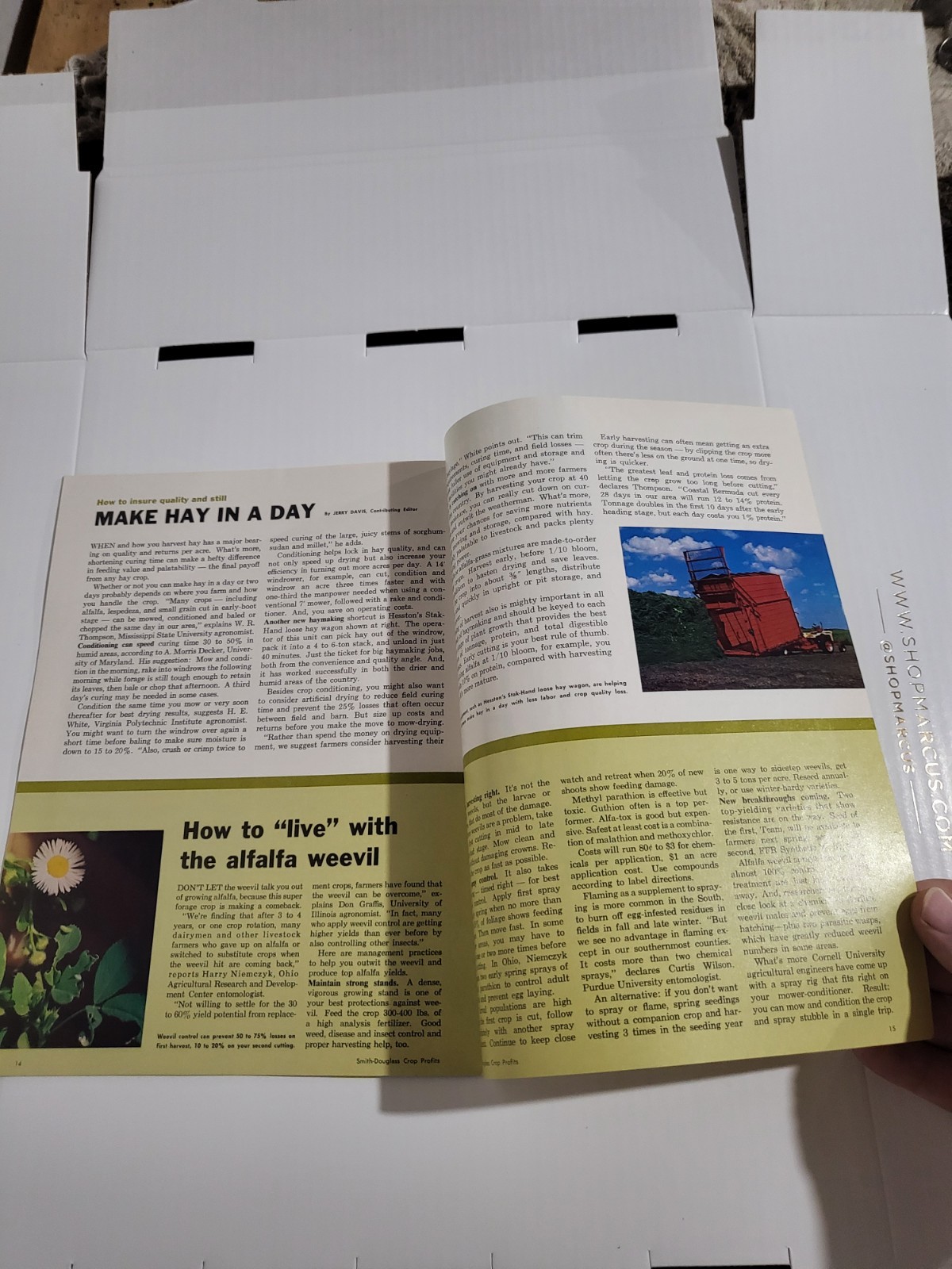 Vintage 1969 Smith-Douglass Guide To Crop Profits BOOKLET IH CASE John Deere