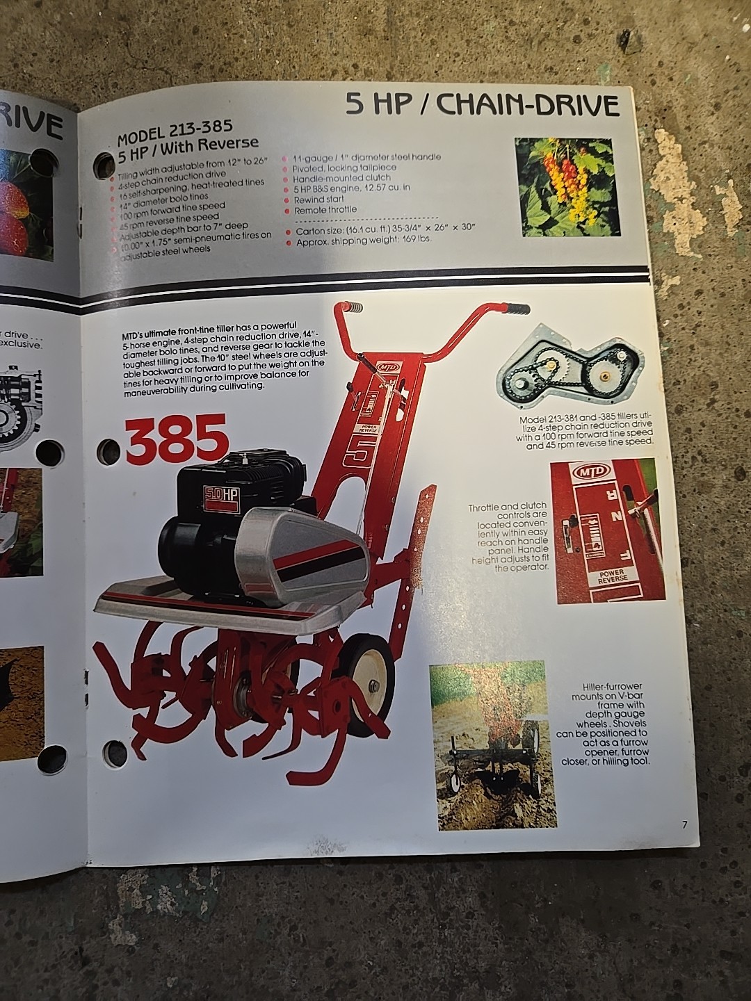 1983 MTD Rotary Tillers Brochure Catalog Point Of Sale