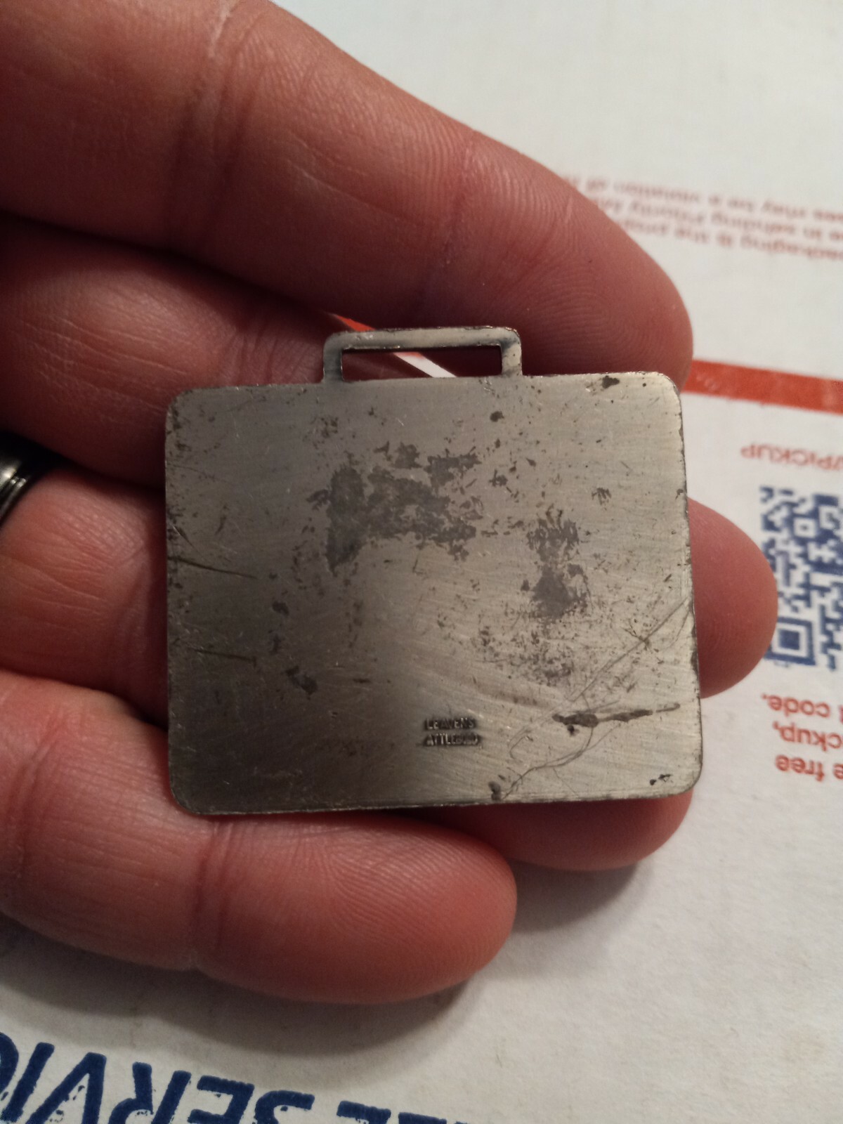 AW-166 – Tyler Equipment Corporation Construction Advertising Pocket Watch Fob