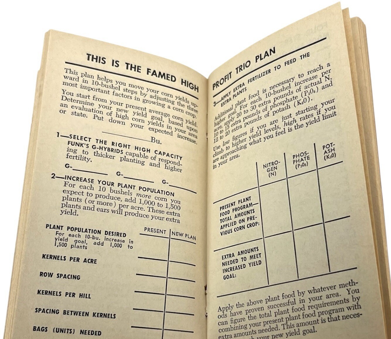Funks Hybrid Corn Data Notebook 28th Edition 1966 New ZIA IIII Info Booklet