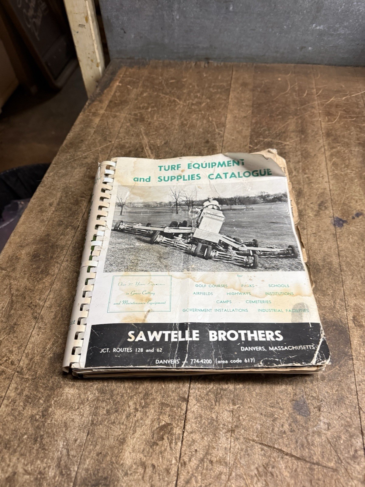 VTG 1966 Sawtelle Brothers Jacobsen Turf Equipment Supplies Dealer Catalog Book