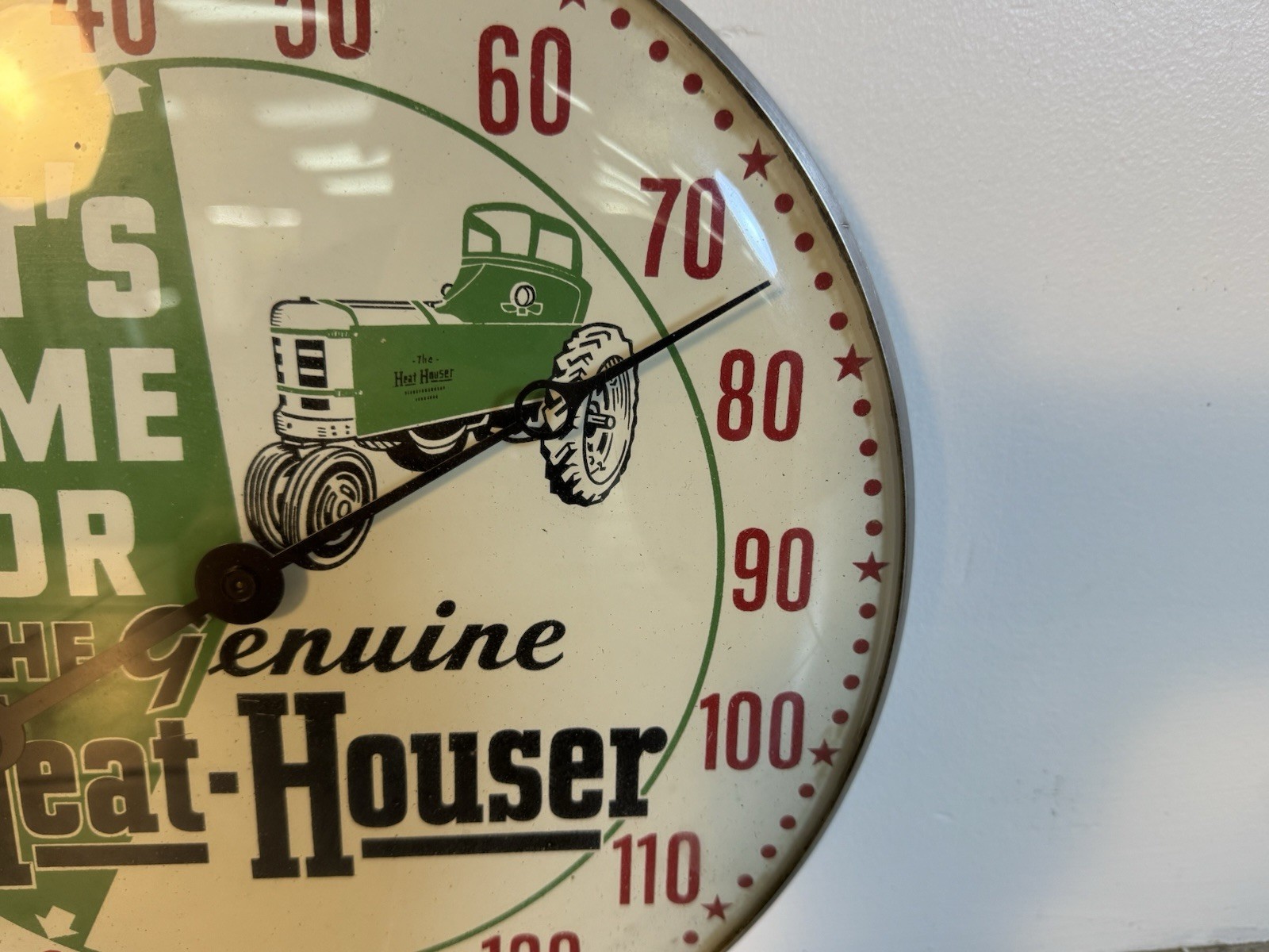 Vintage Pam Tractor Heat Houser Dealer Advertising Thermometer VERY SCARCE !!!