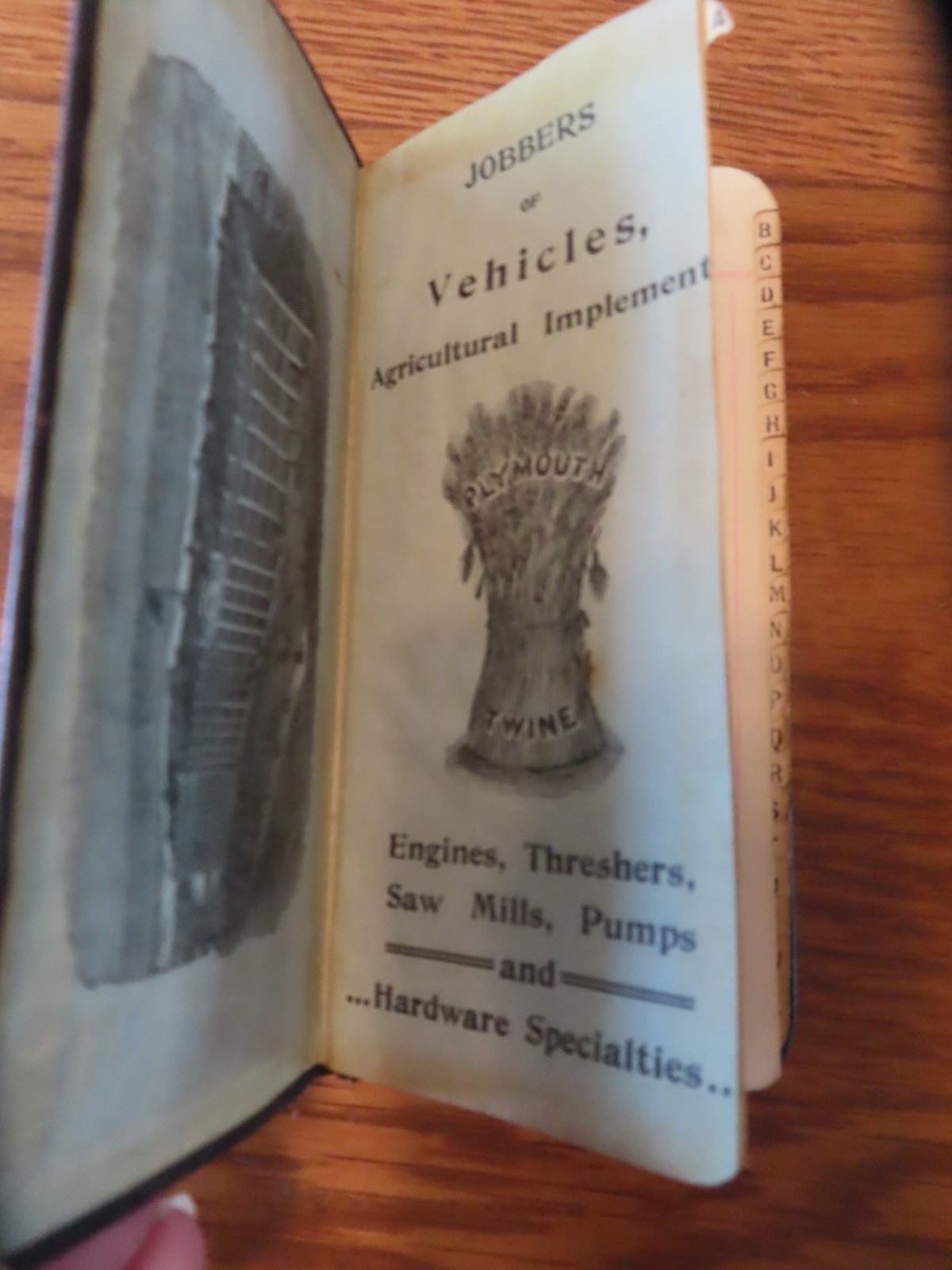 1904 NOTEBOOK LINDSAY BROTHERS MILWAUKEE WI FARM IMPLEMENT DEALER