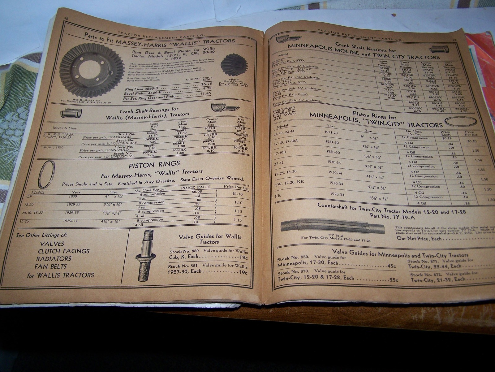 1935 Tractor Replacement Parts 1979 Surplus Catalogs Rumely Huber IHC Hart Parr