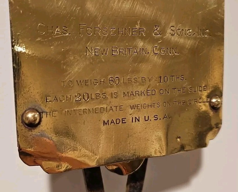 Larro Brass Hanging Dairy &lsquo;Farm Tested&rsquo; Scale