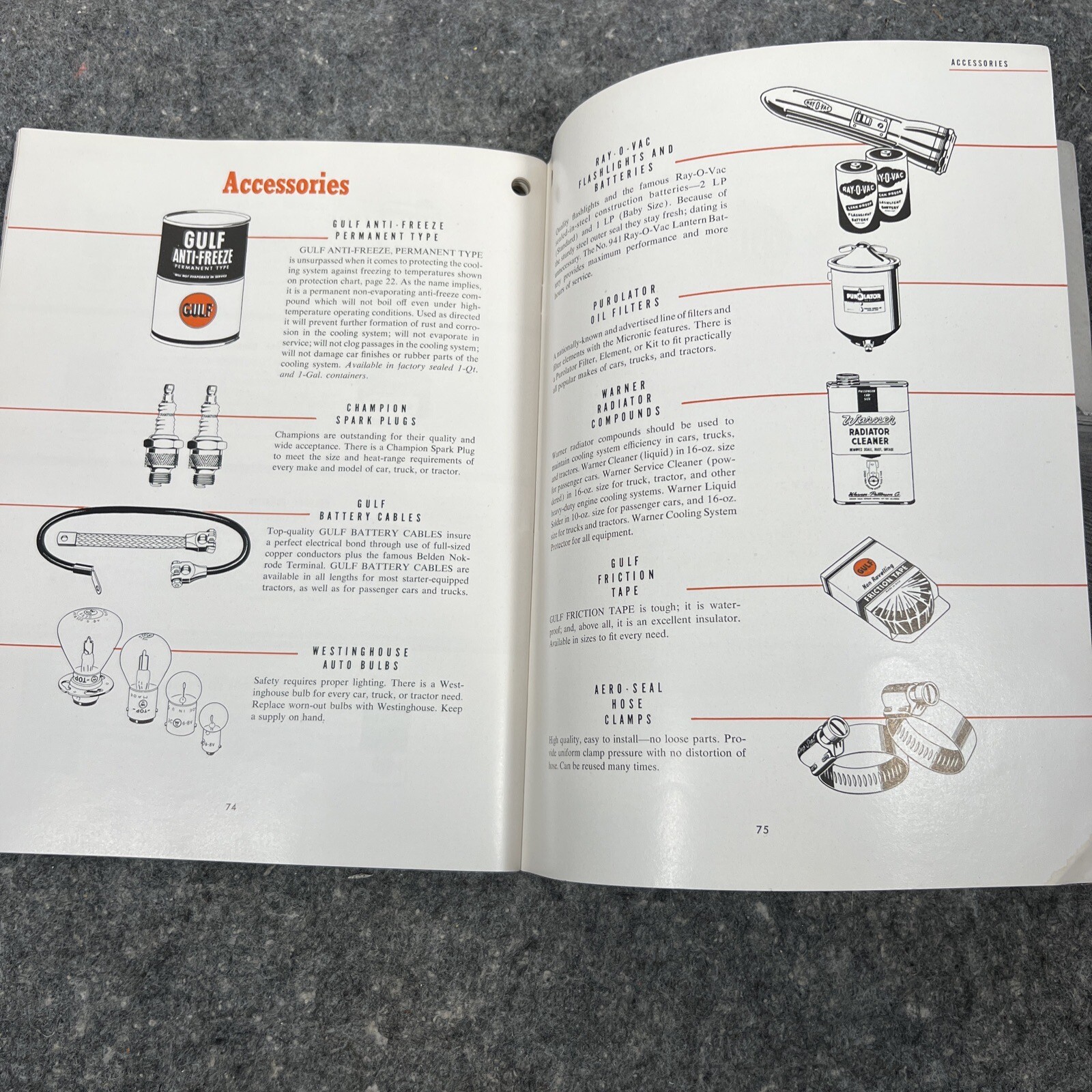 Vintage 1950&rsquo;s Gulf Oil Corporation FARM Tractor Guide / Maintenance OEM