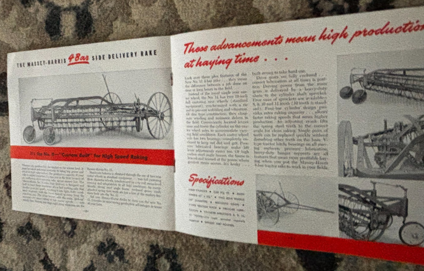 Massey Harris Haying Tools Brochure DCPA26