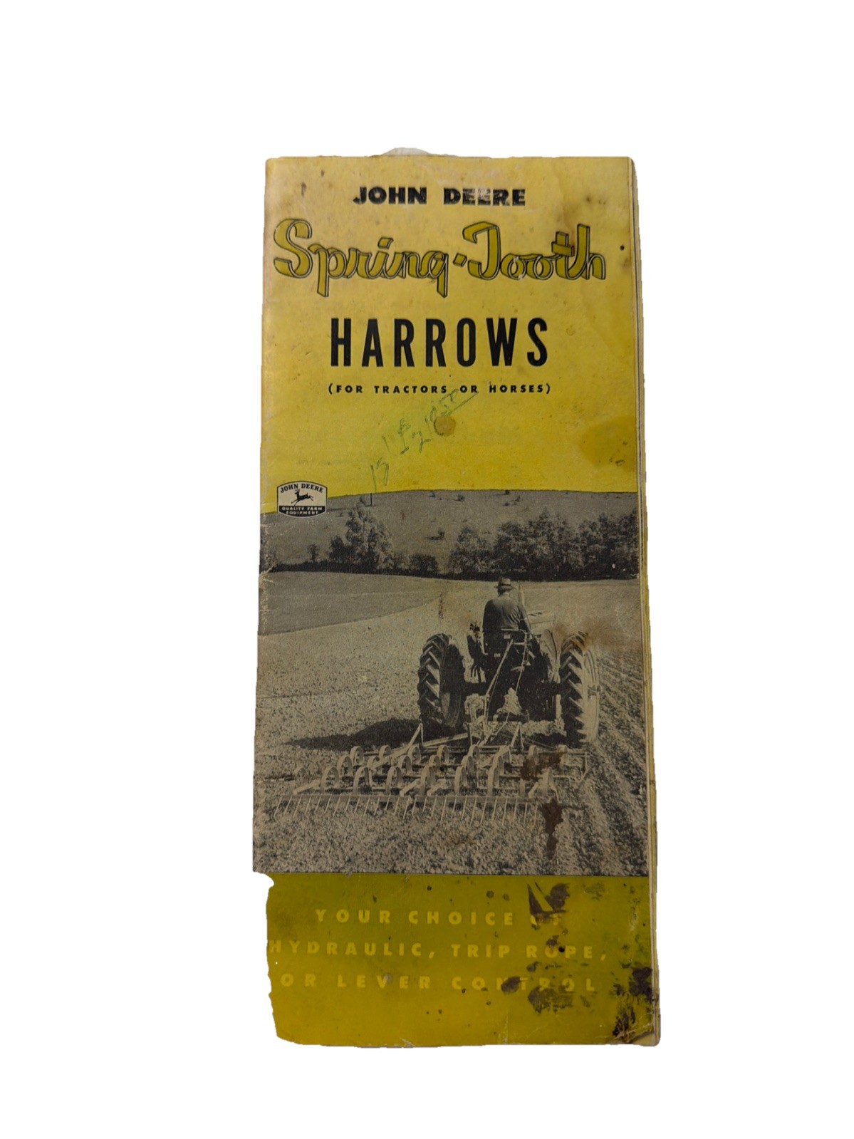 Vintage John Deere Brochure Spring Tooth Harrows