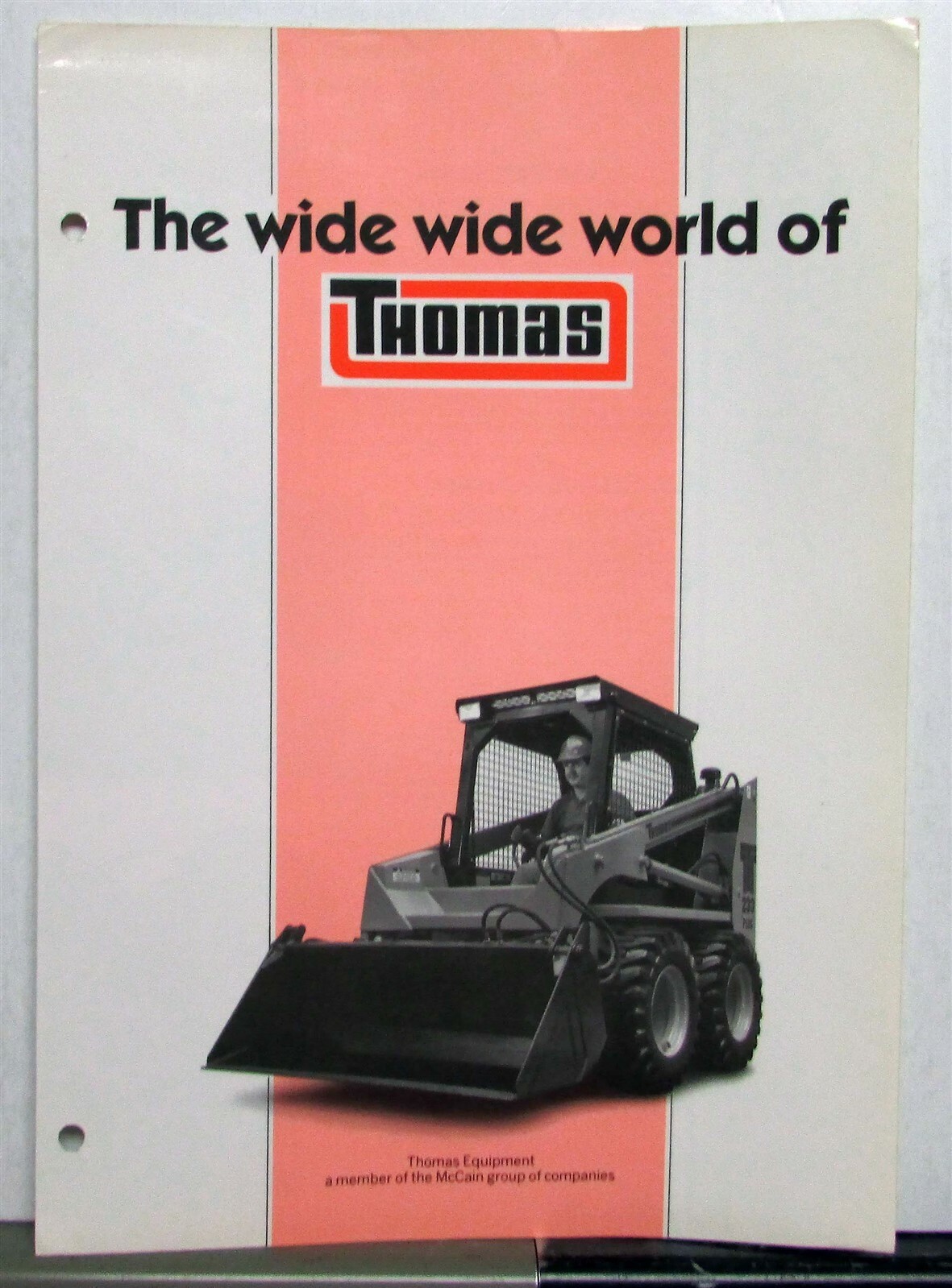 1980s Thomas Construction Sales Data Folder