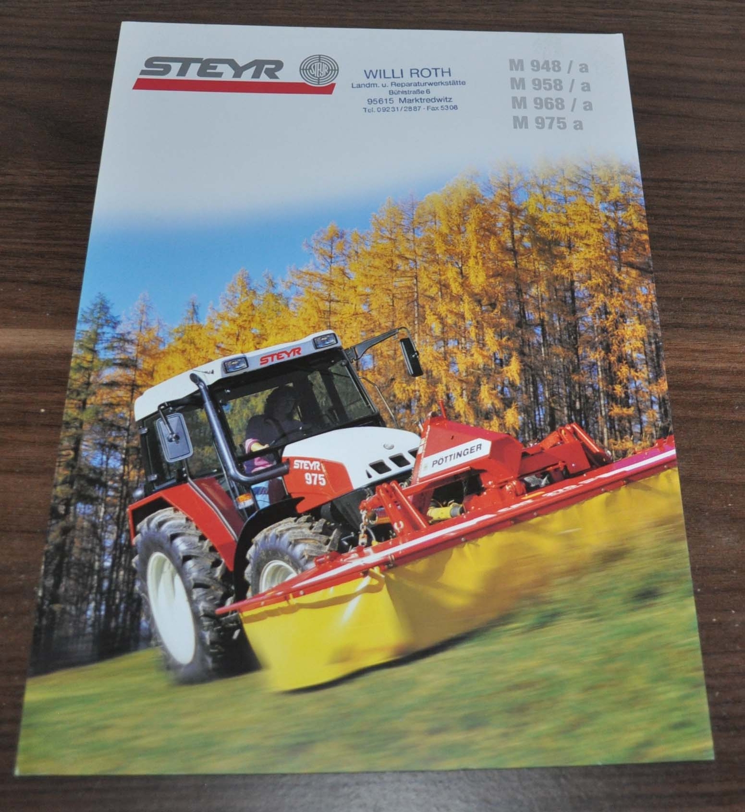 Steyr M 948 958 968 975 Tractor Brochure Prospekt