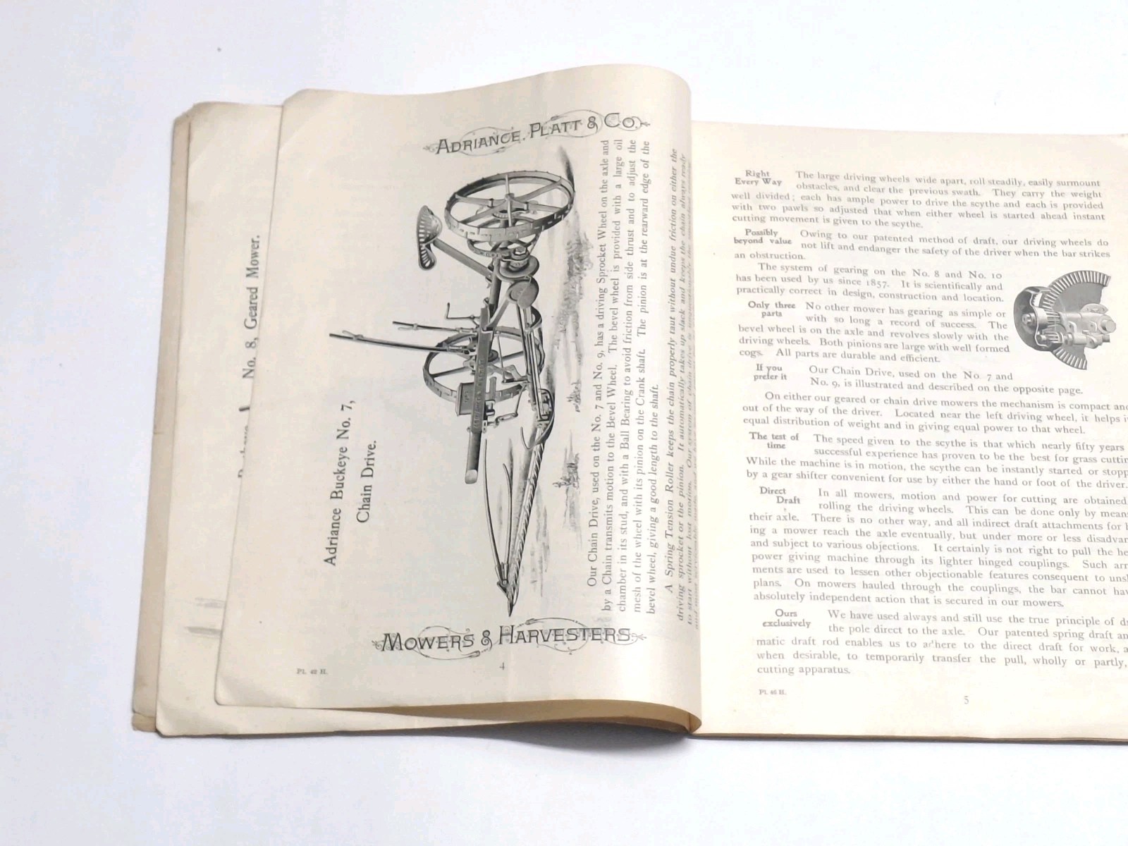 Adriance Platt & Co Harvesting Machinery Farm Book Catalogs Poughkeepsie NY 1900