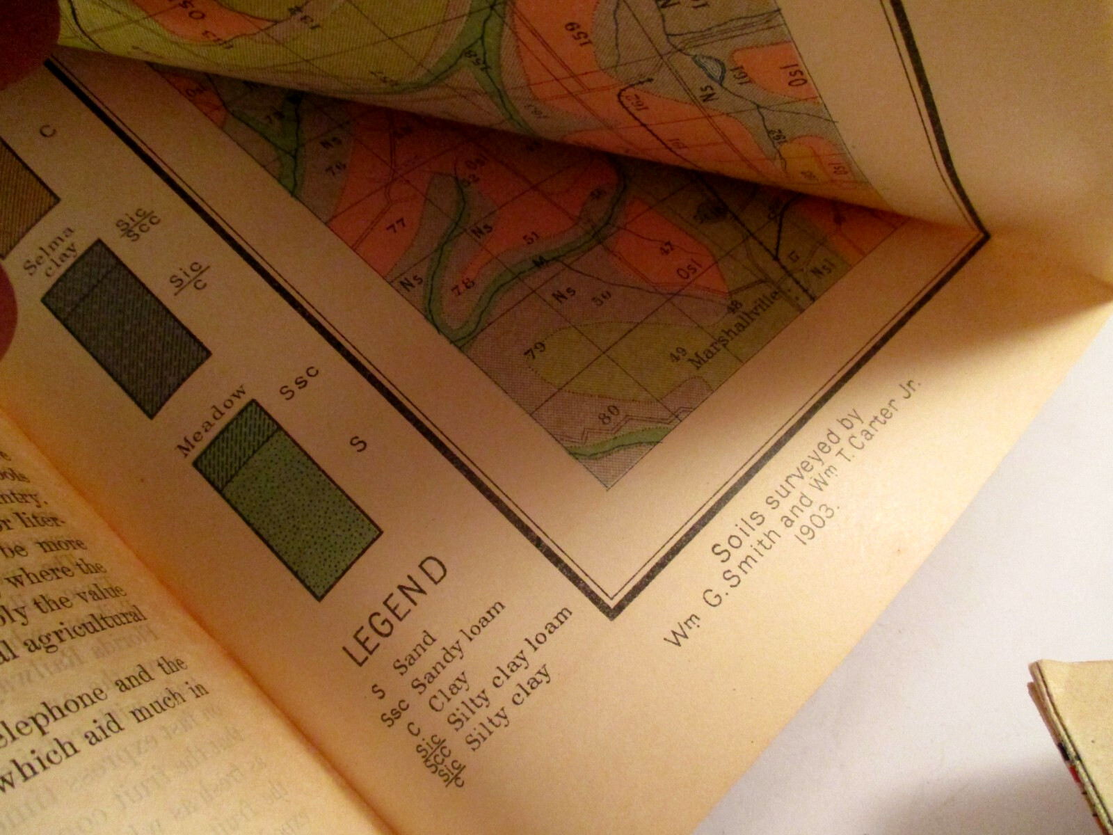 Early 1900s US DEPT AGRICULTURE SOIL SURVEY FORT VALLEY AREA GEORGIA BOOKLET/MAP