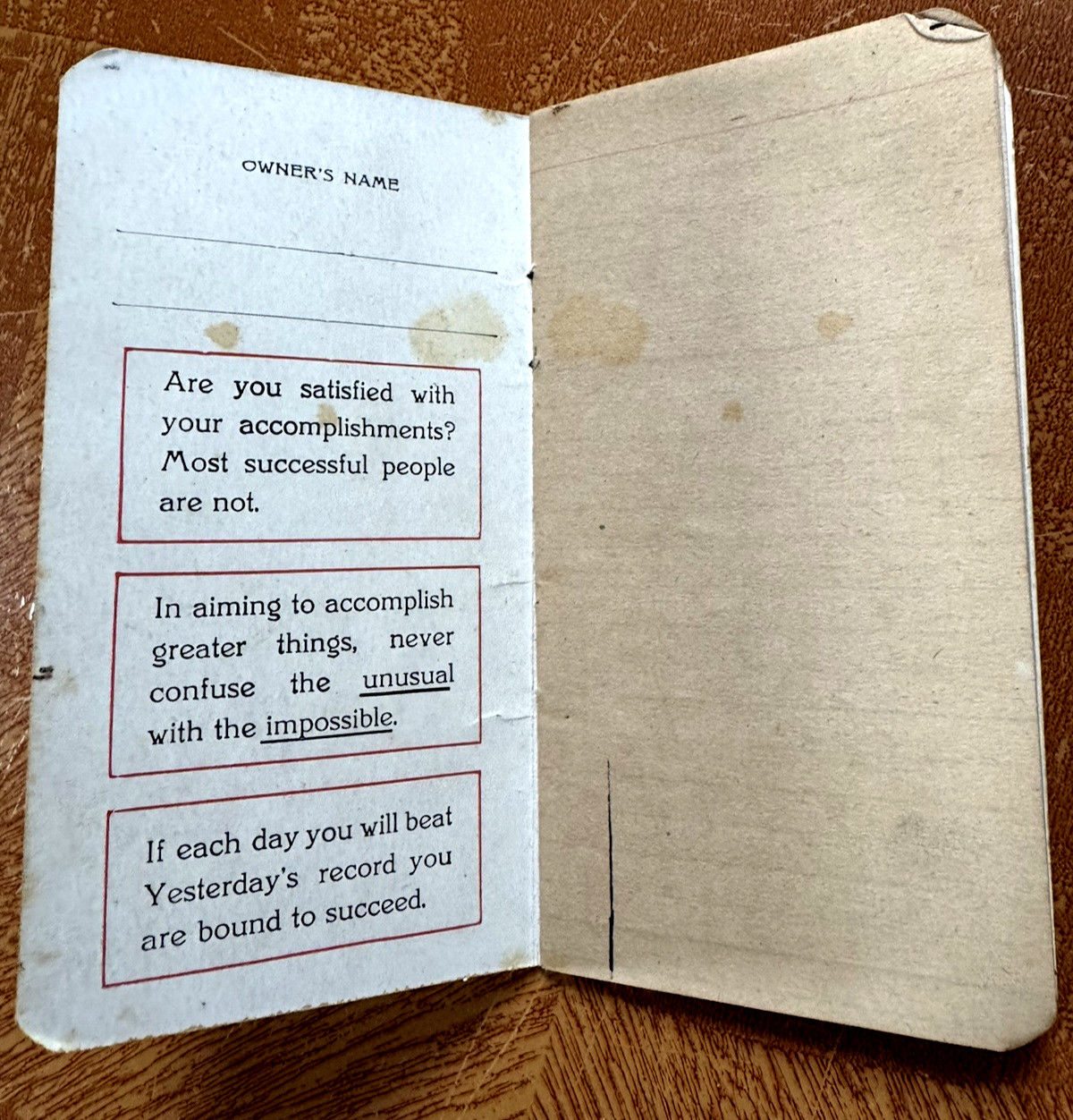 Vintage Gold Medal Flour Note Pad (HANDWRITTEN FARM NOTES) 1919-1920~343