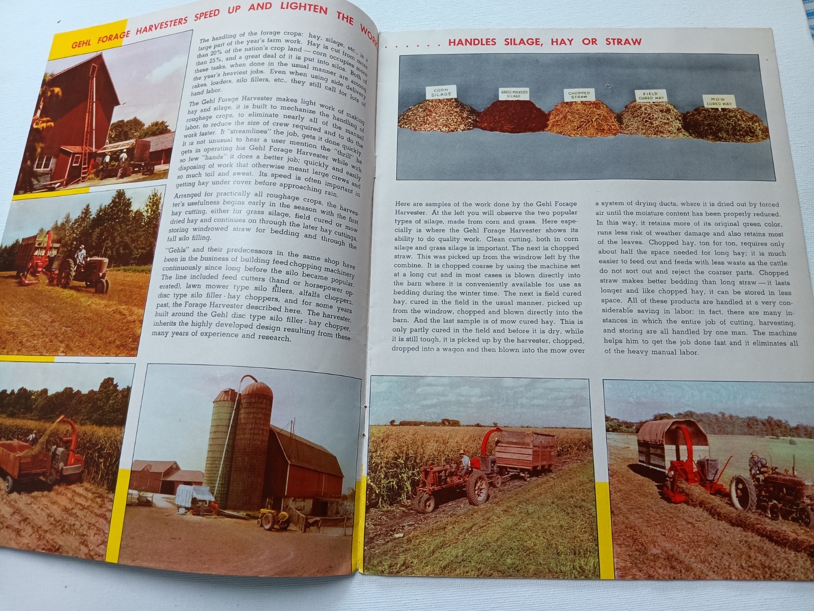 GEHL FARM FORAGE HARVESTER BROCHURE DEALER Advertising
