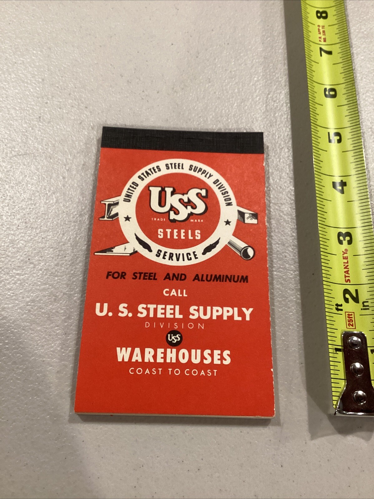 US Steel Supply Division Warehouse Coast To Coast Vintage Notepad