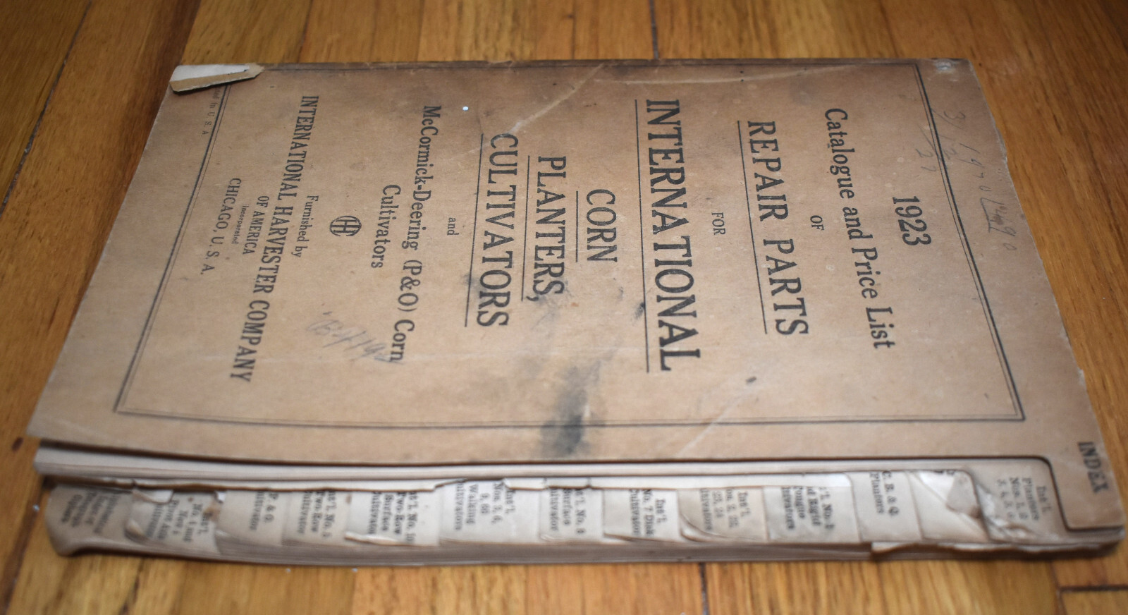 1923 McCormick Deering IHC International Harvester Planter Cultivator CATALOG