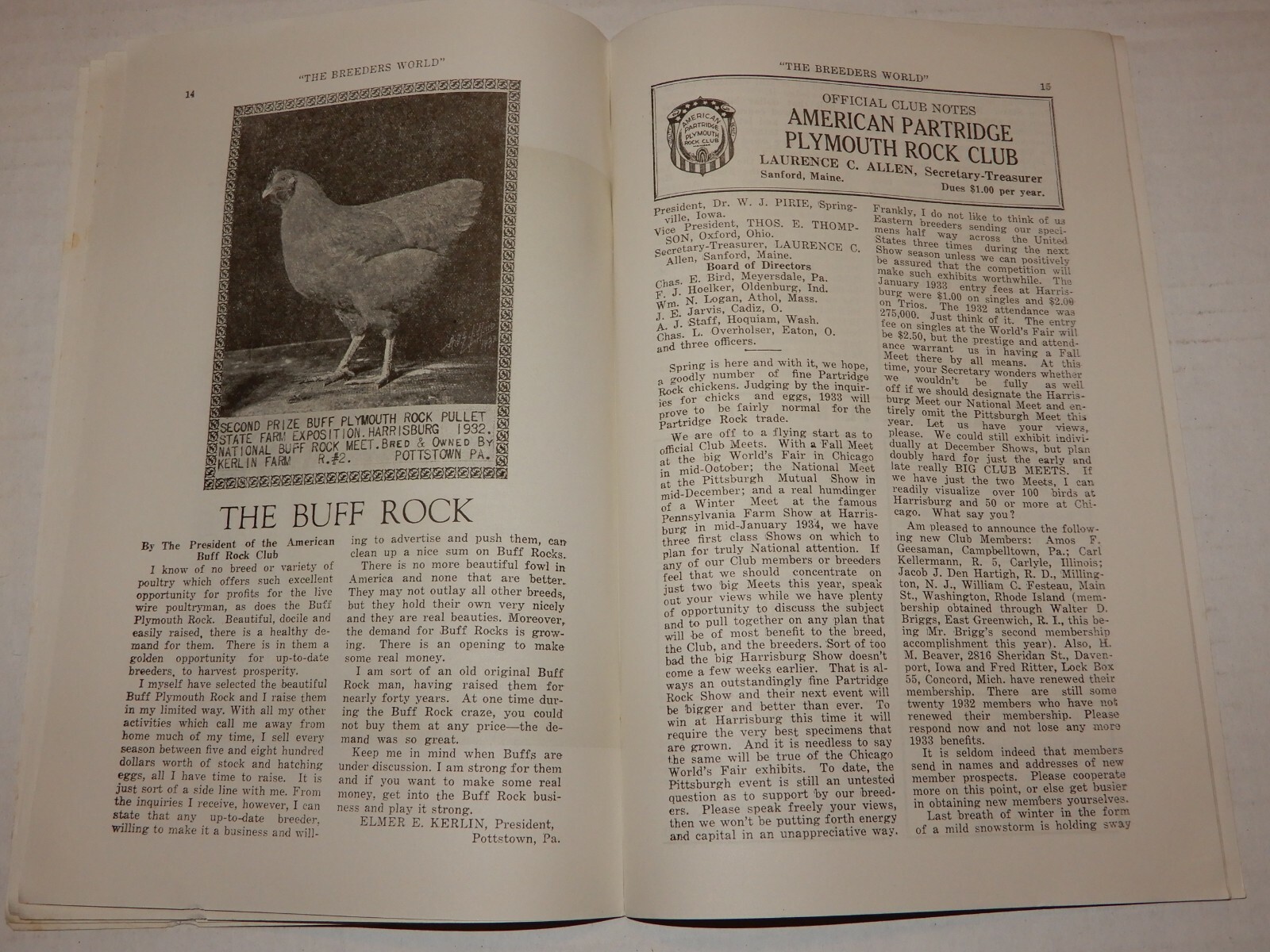 Vintage The Breeders World Magazine Booklet April 1933 Vol VIII No 4