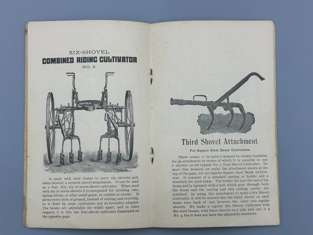c 1890 Long & Allstatter Rake Cultivator FARM ADVERTISING Catalog HAMILTON Ohio