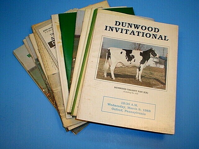 (15) 70&rsquo;s 80&rsquo;s 90&rsquo;s HERD DISPERSAL COWS HEIFERS CATALOG OXFORD~KENNETT SQUARE PA