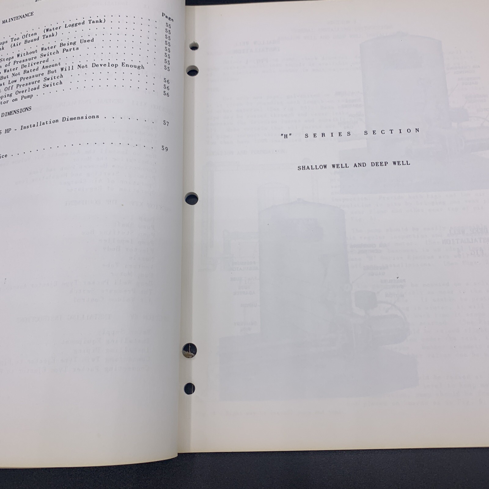 Original 1948 F.E. Myers Installation & Service Pumps Manual EJM-48