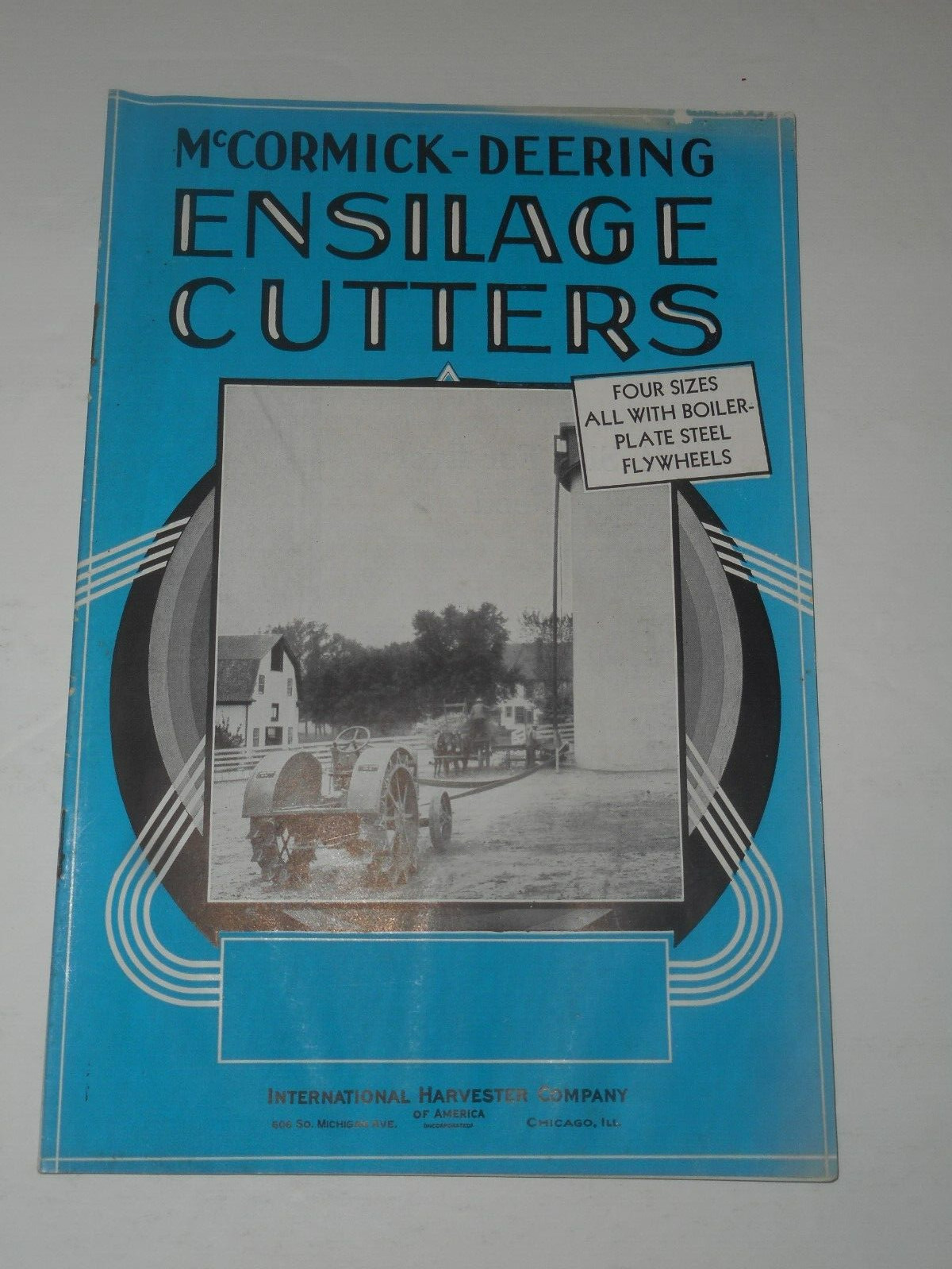 IH MCCORMICK DEERING Ensilage Cutters 1934 Salesman Brochure Type A G F No. 12A