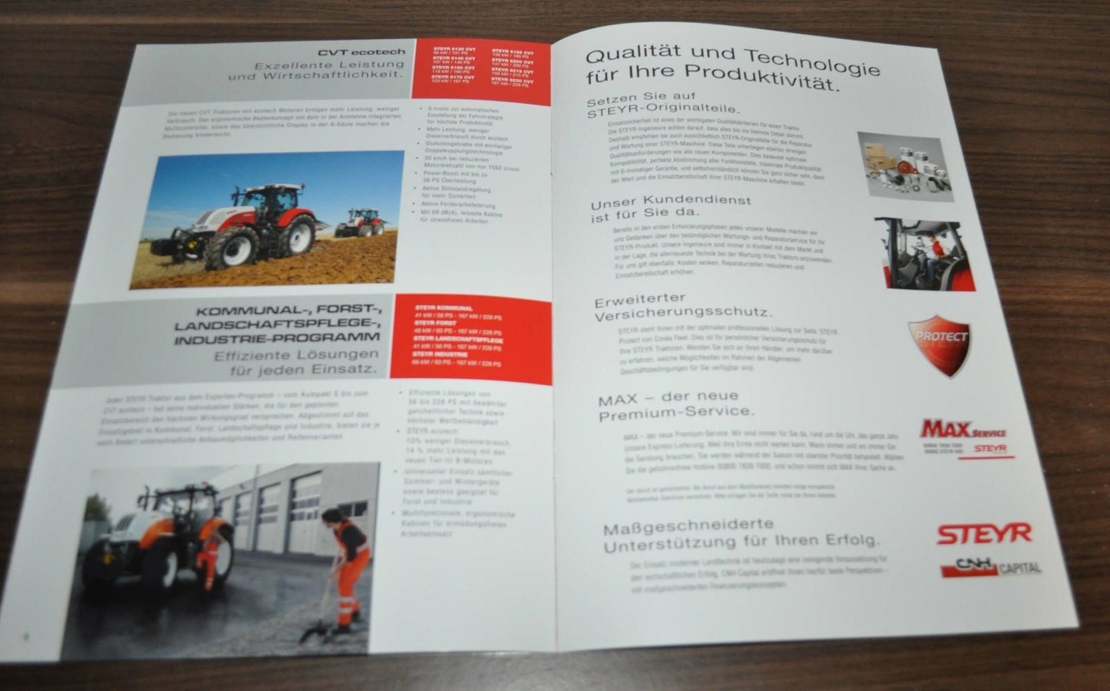 Steyr Model Range Brochure Prospekt