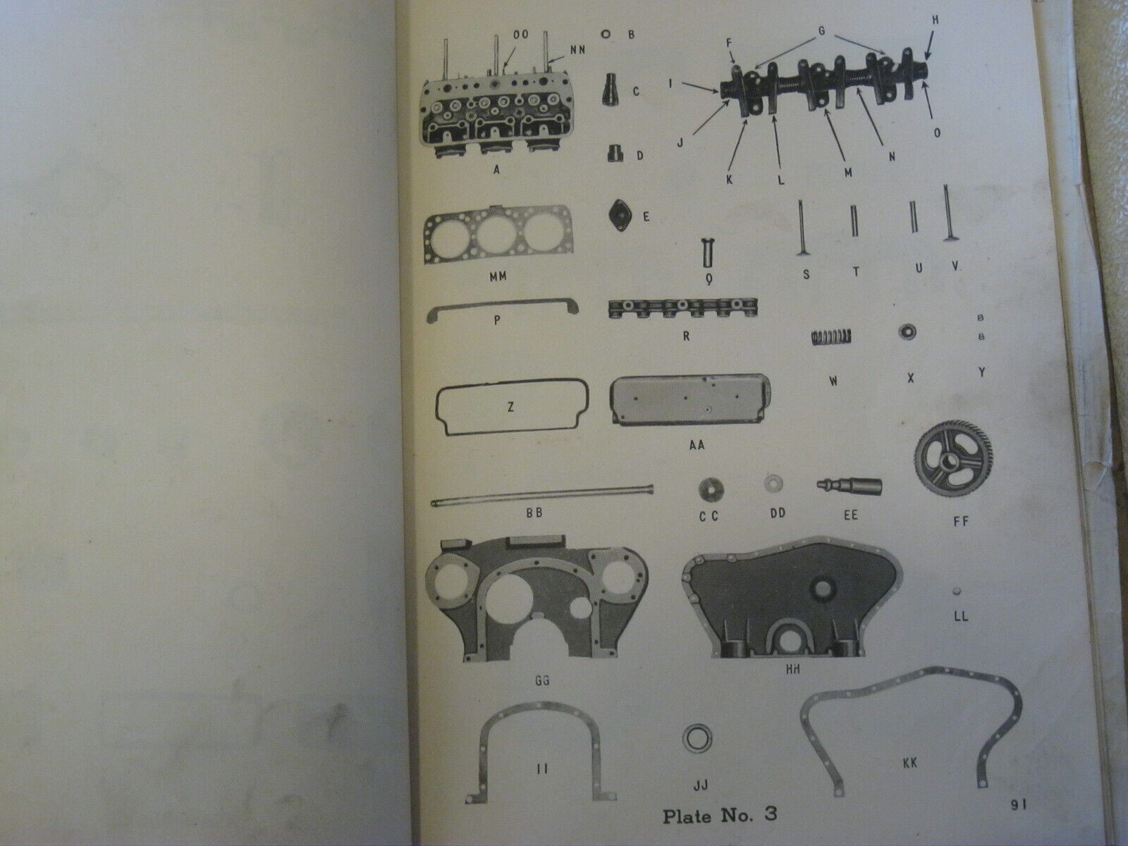 1940&rsquo;s BUDA MODEL 6DH-691 DIESEL ENGINE REPAIR PARTS LIST MANUAL