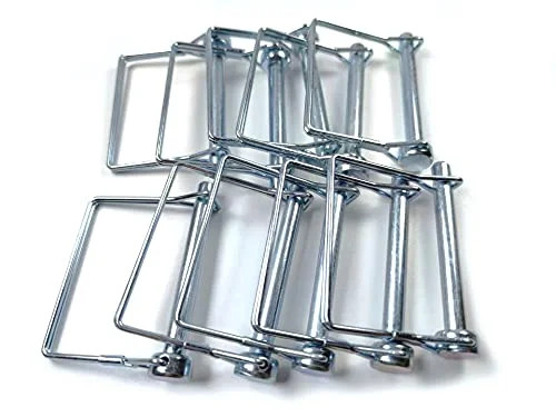 Wire Lock Pin, 3/8 Inch (9.21MM), 10 Pieces, Heavy Duty Safety Coupler Pin Shaft