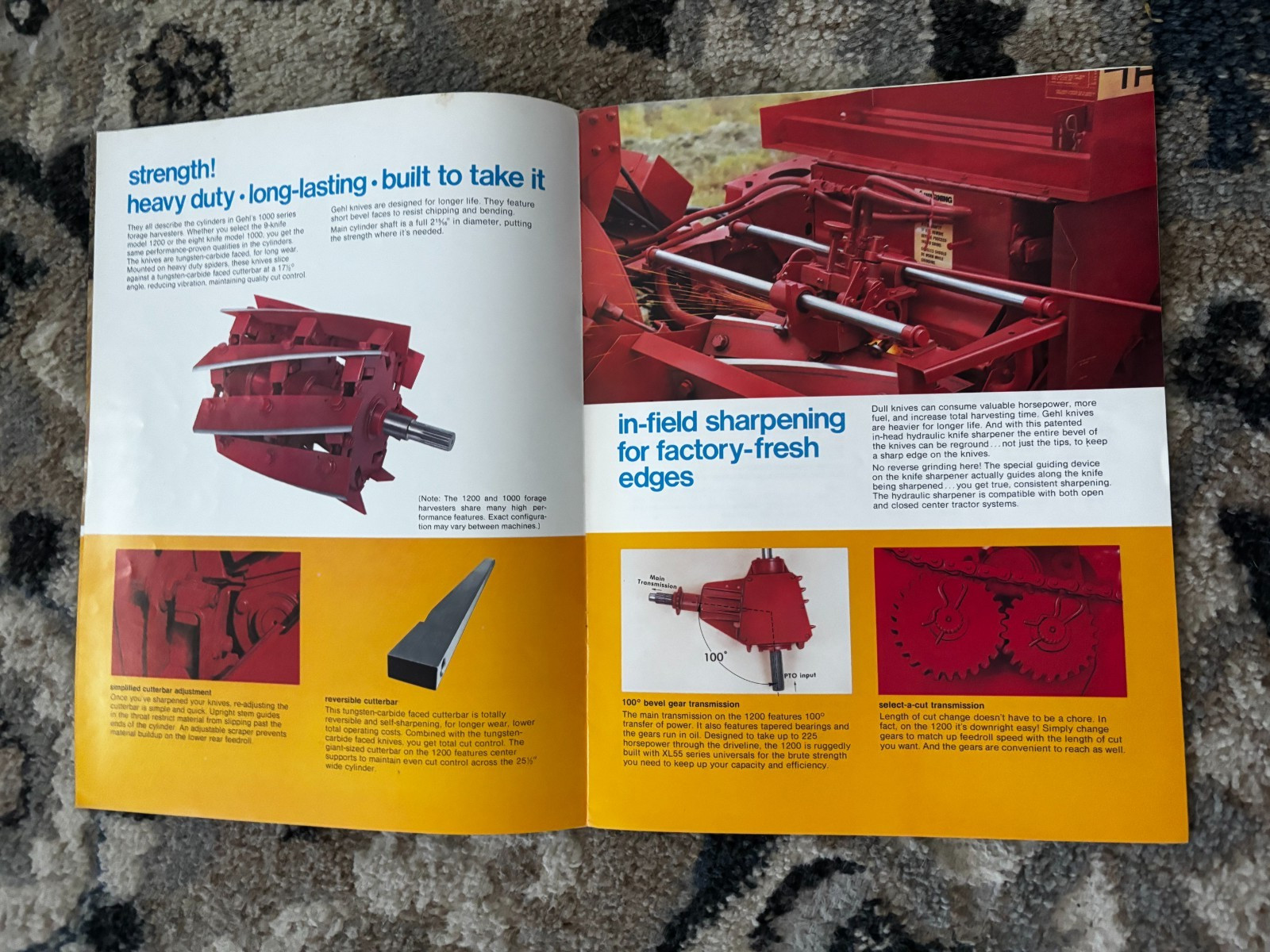 Gehl 1000 1200 Forage Harvester For 1979 Brochure DCPA26