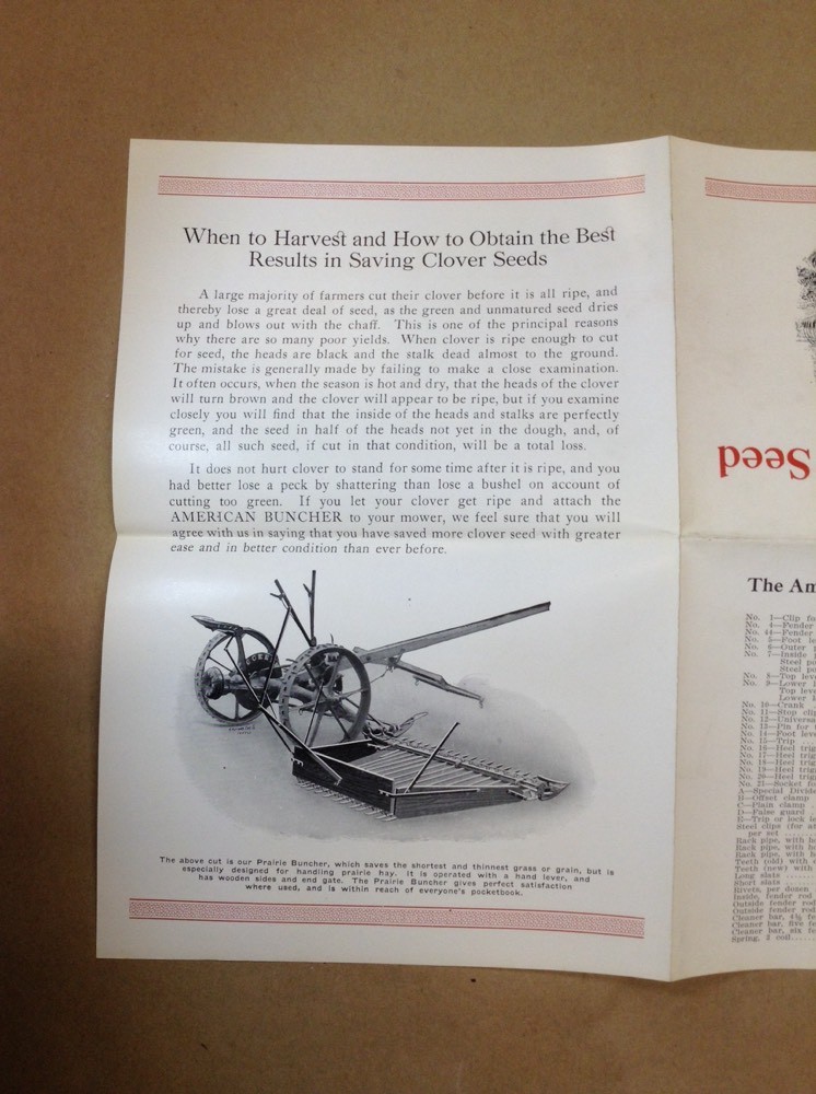 American Buncher Company Indianapolis Indiana Advertising Pamphlet INV-AD19
