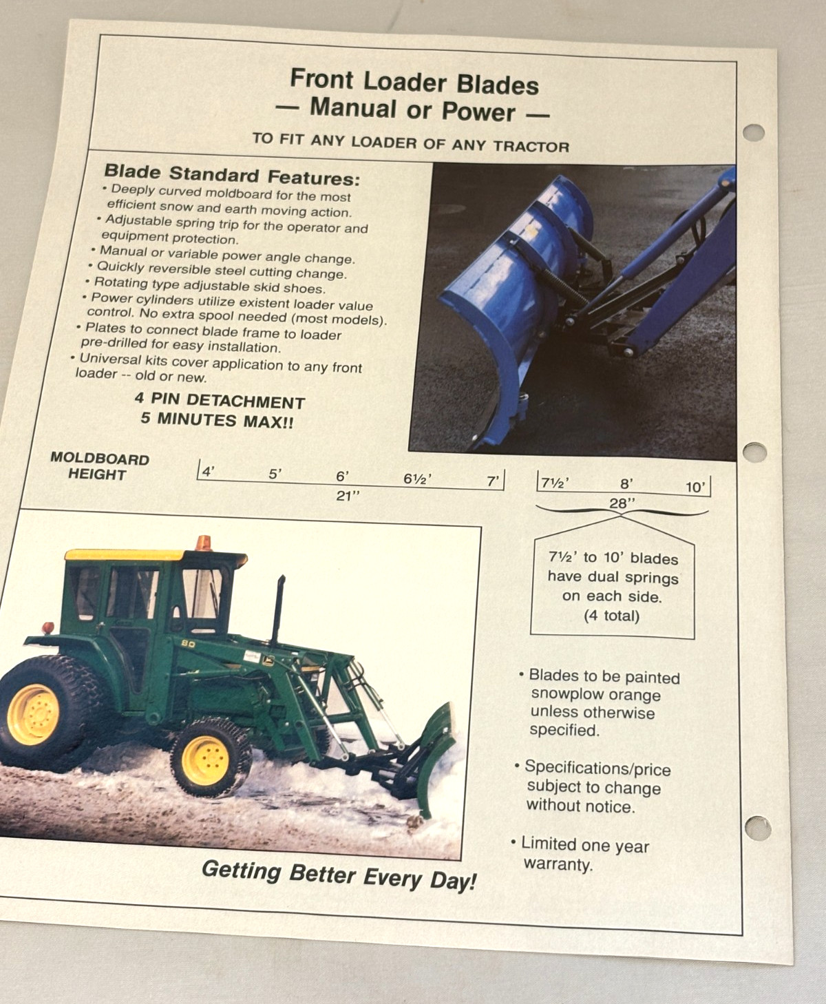 Curtis Tractor Cab Dealer Brochure Lot 1992 1993 Price List Accessories Catalog