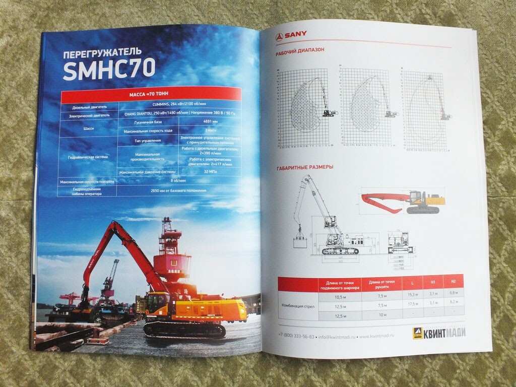 SANY Excavators Reloaders China Brochure 2024