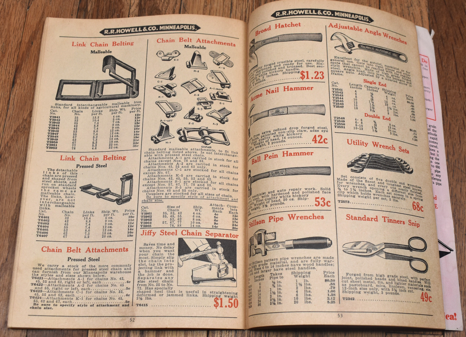 Vintage 1935 Thresher Power Farming Supplies Saw Mill Accessories Catalog T-35